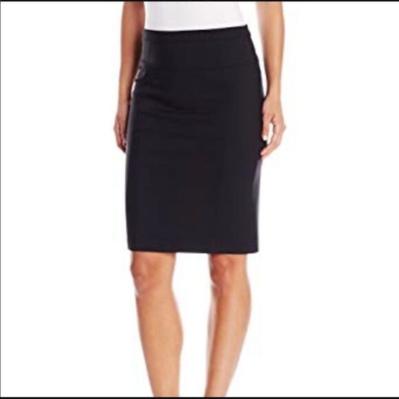 Ellen Tracy Black Midi Skirt Size S - Picture 1 of 5